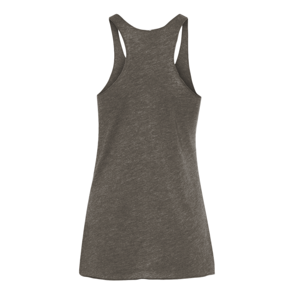 Next Level Apparel Women’s Triblend Racerback Tank, Macchiato, Back view