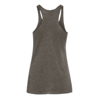 Next Level Apparel Women’s Triblend Racerback Tank, Macchiato, Back view