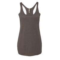 Next Level Apparel Women’s Triblend Racerback Tank, Macchiato, Front view