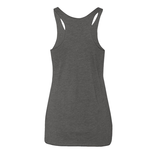 Next Level Apparel Women’s Triblend Racerback Tank, Premium Heather, Back view