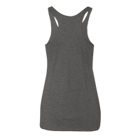Next Level Apparel Women’s Triblend Racerback Tank, Premium Heather, Back view
