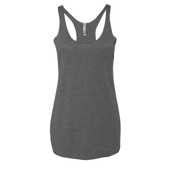 Next Level Apparel Women’s Triblend Racerback Tank, Premium Heather, Front view