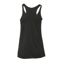 Next Level Apparel Women’s Triblend Racerback Tank, Vintage Black, Back view