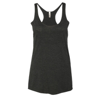 Next Level Apparel Women’s Triblend Racerback Tank, Vintage Black, Front view
