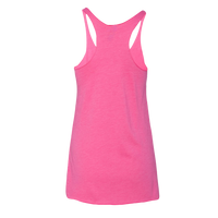 Next Level Apparel Women’s Triblend Racerback Tank, Vintage Pink, Back view