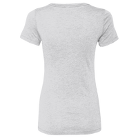 Next Level Apparel Women’s Triblend T-Shirt, Heather White, Back view