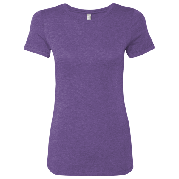 Next Level Apparel Women’s Triblend T-Shirt, Purple Rush, Front view