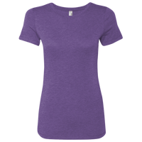 Next Level Apparel Women’s Triblend T-Shirt, Purple Rush, Front view