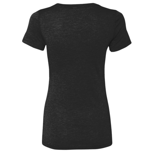 Next Level Apparel Women’s Triblend T-Shirt, Vintage Black, Back view
