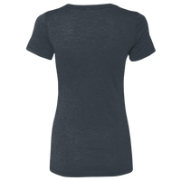 Next Level Apparel Women’s Triblend T-Shirt, Vintage Navy, Back view