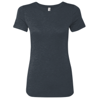 Next Level Apparel Women’s Triblend T-Shirt, Vintage Navy, Front view