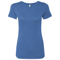 Next Level Apparel Women’s Triblend T-Shirt, Vintage Royal, Front view