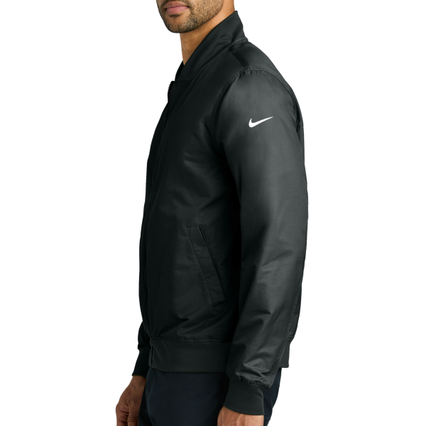 Nike Bomber Jacket, Black, Left Sleeve view