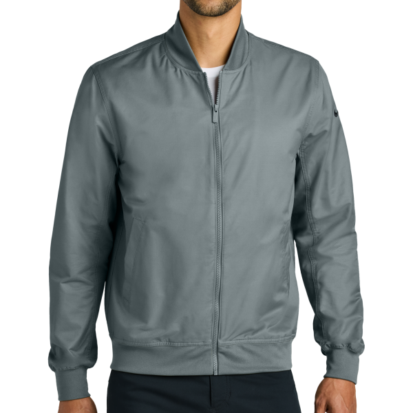 Nike Bomber Jacket, Cool Grey, Front view