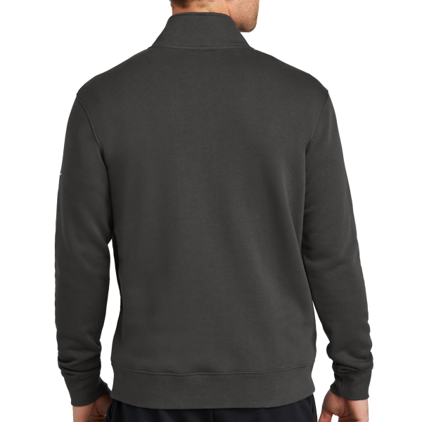 Nike Club Fleece Sleeve Swoosh 1/2 Zip, Anthracite, Back view