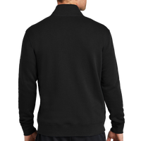 Nike Club Fleece Sleeve Swoosh 1/2 Zip, Black, Back view