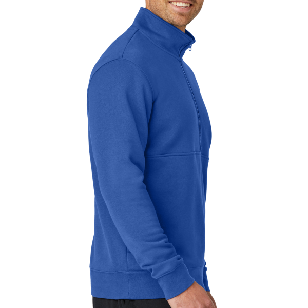 Nike Club Fleece Sleeve Swoosh 1/2 Zip, Game Royal, Right Sleeve view