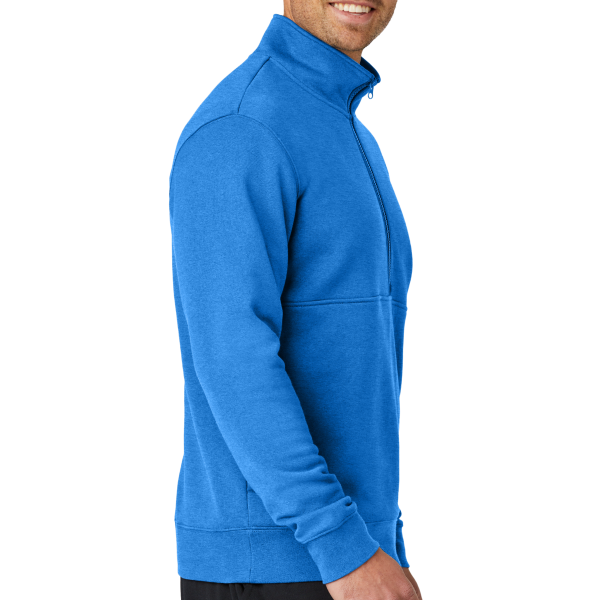 Nike Club Fleece Sleeve Swoosh 1/2 Zip, Light Game Royal Heather, Right Sleeve view