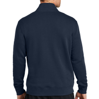 Nike Club Fleece Sleeve Swoosh 1/2 Zip, Midnight Navy, Back view