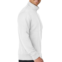 Nike Club Fleece Sleeve Swoosh 1/2 Zip, White, Right Sleeve view