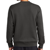 Nike Club Fleece Sleeve Swoosh Crew, Anthracite, Back view