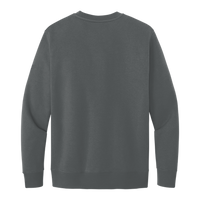 Nike Club Fleece Sleeve Swoosh Crew, Charcoal Heather, Back view