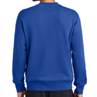 Nike Club Fleece Sleeve Swoosh Crew, Game Royal, Back view