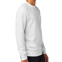Nike Club Fleece Sleeve Swoosh Crew, White, Right Sleeve view