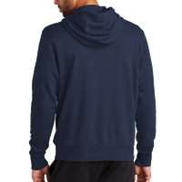 Nike Club Fleece Sleeve Swoosh Full Zip Hoodie, Midnight Navy, Back view