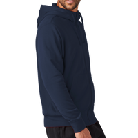 Nike Club Fleece Sleeve Swoosh Full Zip Hoodie, Midnight Navy, Right Sleeve view