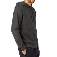 Nike Club Fleece Sleeve Swoosh Pullover Hoodie, Anthracite, Right Sleeve view