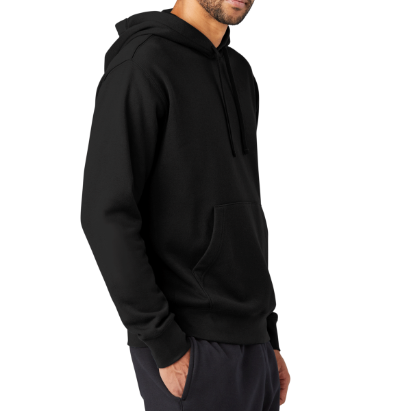 Nike Club Fleece Sleeve Swoosh Pullover Hoodie, Black, Right Sleeve view