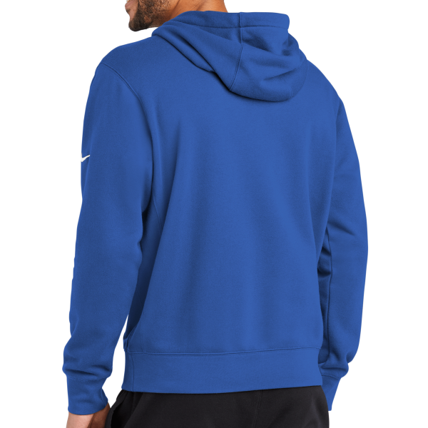 Nike Club Fleece Sleeve Swoosh Pullover Hoodie, Game Royal, Back view