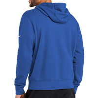 Nike Club Fleece Sleeve Swoosh Pullover Hoodie, Game Royal, Back view