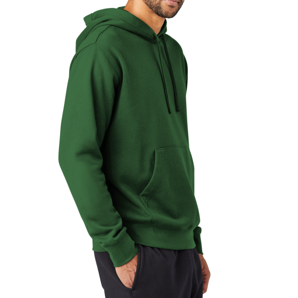 Nike Club Fleece Sleeve Swoosh Pullover Hoodie, Gorge Green, Right Sleeve view