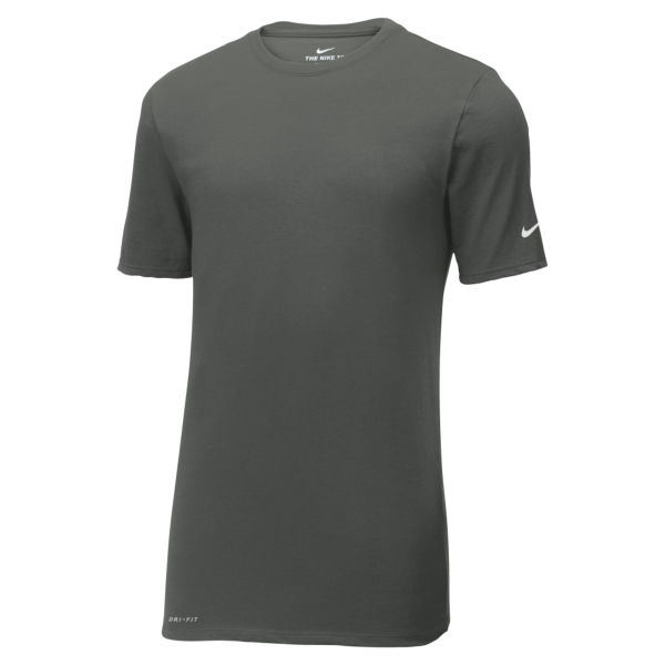 Nike Dri FIT Cotton/Poly Tee, Anthracite, Front view