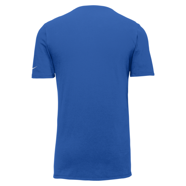 Nike Dri FIT Cotton/Poly Tee, Rush Blue, Back view