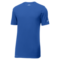 Nike Dri FIT Cotton/Poly Tee, Rush Blue, Front view