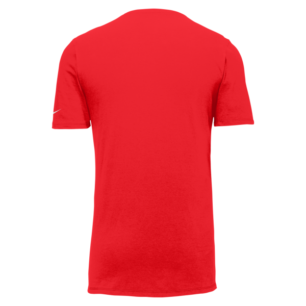 Nike Dri FIT Cotton/Poly Tee, University Red, Back view
