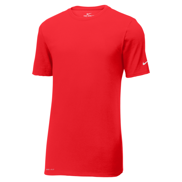 Nike Dri FIT Cotton/Poly Tee, University Red, Front view