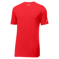 Nike Dri FIT Cotton/Poly Tee, University Red, Front view