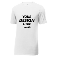 Nike Dri FIT Cotton/Poly Tee, White, Front view, Mockup