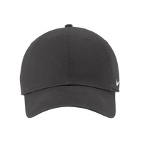 Nike Heritage Cotton Twill Cap, Anthracite, Front view