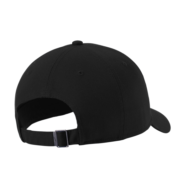 Nike Heritage Cotton Twill Cap, Black, Back view