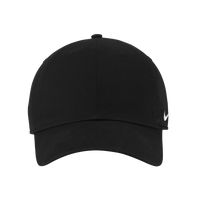 Nike Heritage Cotton Twill Cap, Black, Front view