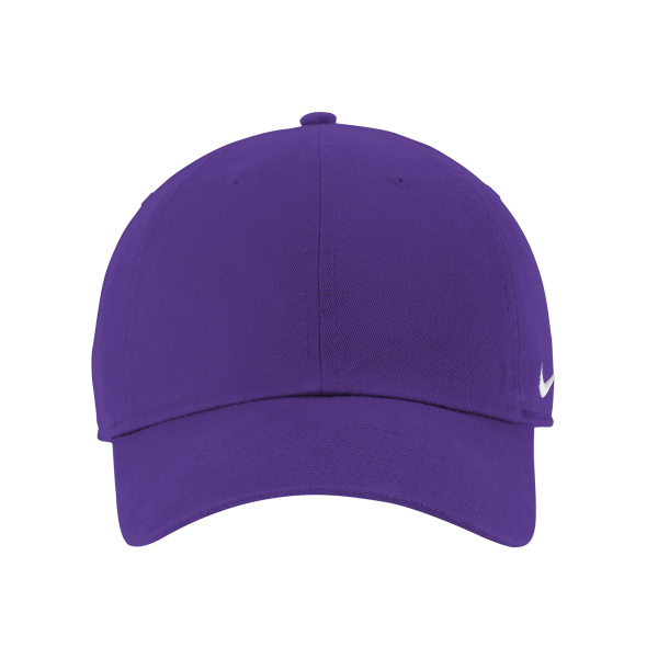 Nike Heritage Cotton Twill Cap, Court Purple, Front view