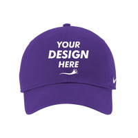 Nike Heritage Cotton Twill Cap, Court Purple, Front view, Mockup
