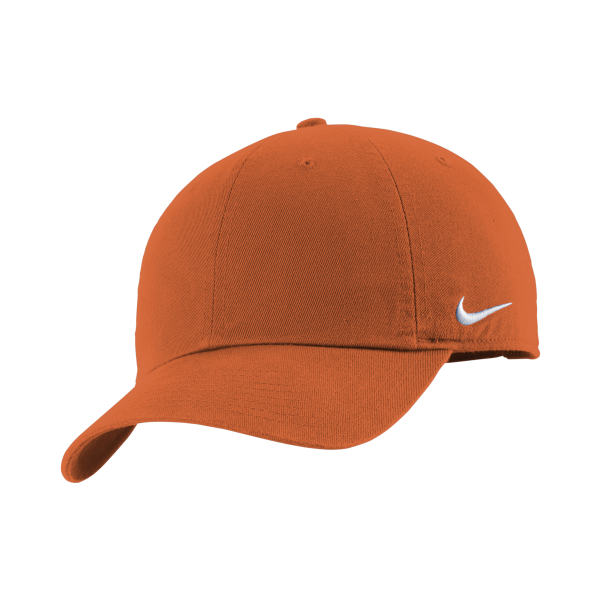 Nike Heritage Cotton Twill Cap, Desert Orange, Left Side view