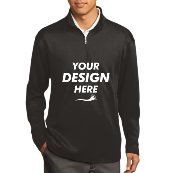 Nike Sport Cover Up, Black, Front view, Mockup