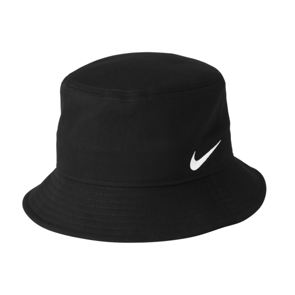 Nike Swoosh Bucket Hat, Black, Left Side view